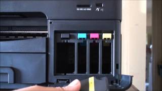 How to install ink cartridges on a Lexmark printer OfficeEdge Pro4000 Pro5000 and Pro5500 [upl. by Rramed794]