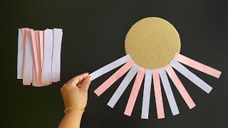 Beautiful and Easy Wall Hanging  Paper craft For Home Decoration  Paper Flower Wall Hanging  DIY [upl. by Eeresid]