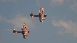 The Amazing Breitling Wingwalkers  Duxford Air Festival 2017 [upl. by Sanger]