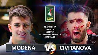 Modena vs Civitanova  Italian Volleyball SuperLega 20232024 [upl. by Omar632]