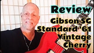 Gibson SG Standard 61 Vintage Cherry Electric Guitar Review Made In USA  Brian K Guitar [upl. by Cote536]