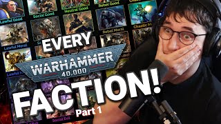 Every single Warhammer 40k WH40k Faction Explained  Part 1  DeeBeeGeek Reacts [upl. by Zysk675]