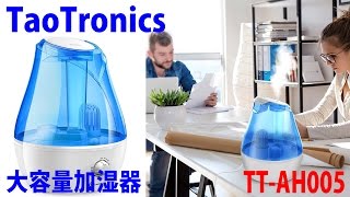 デザインと加湿能力を両立！TaoTronics 超音波加湿器 TTAH005 レビュー [upl. by Akitnahs]