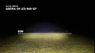 SIBERIA SR LED BAR 50quot LIGHTING BEAM PATTERN [upl. by Doley]