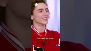 Timothé Chalamet fan de lAS Saint Etienne càvous [upl. by Zenger]