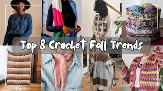 What to Crochet for Fall 2023  Top Trends in Home  Wardrobe [upl. by Novonod571]