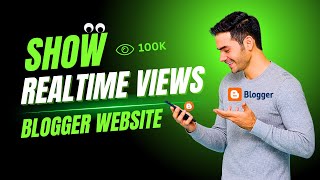 How to Show Blogger Realtime post views counter in Plus UI latest Update [upl. by Llevad]