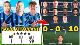 VINCERE LA CHAMPIONS LEAGUE CON 11 ATTACCANTI IN CAMPO CARRIERA IMPOSSIBILE [upl. by Kursh]