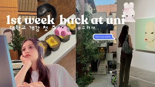 first week back at uni VLOG [upl. by Yadsendew]