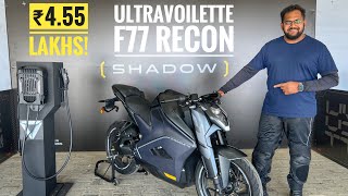 ₹455 Lakhs Electric Bike  Ultraviolette F77 Recon  MotorBeam हिंदी [upl. by Chandless]