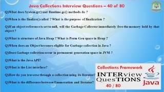 Java Collections Interview Questions – 40 out of 80 [upl. by Irroc]