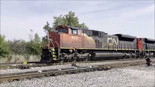 CN 8912 CN 8844 Lead Mixed Freight SB on the Dearborn Sub into Flat Rock Yard 30 Aug 24 Camera 1 [upl. by Eenet]