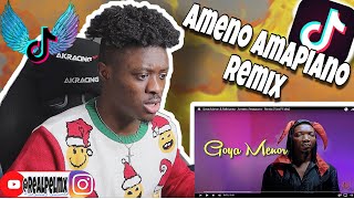 Goya Menor amp Nektunez  Ameno Amapiano Remix Viral Video Tiktok Trend🔥 REACTION [upl. by Mcarthur]