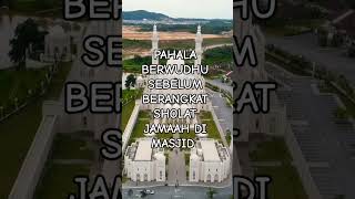 Pahala Berwudhu Sebelum Berangkat Sholat ke Masjid uah adihidayat sholat masjid wudhu shorts [upl. by Laureen]