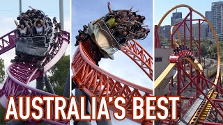 Top 10 Roller Coasters in Australia [upl. by Arihay]