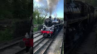 76079 Powers out of Grosmont for Pickering on the North Yorkshire Moors Railway whitby yorkshire [upl. by Eli]