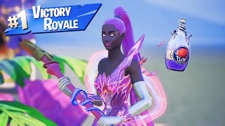 Rosy Rift Goddess Ariana Grande  Starwand  Fortnite Skin Gameplay [upl. by Eidnas3]