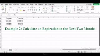 How to Calculate Expiration Dates in Microsoft Excel [upl. by Carolynn]