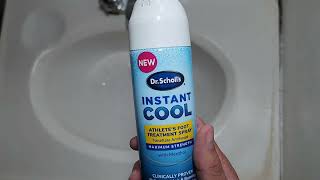 Dr Scholls Instant Cool Athletes Foot Treatment Spray 53 oz Clinically Proven 24Hour Daily [upl. by Arquit]