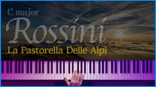 Cmaj La Pastorella Delle Alpi  GARossini accompaniment  반주는 피아노튼 [upl. by Aserehtairam]