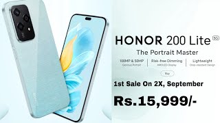 HONOR 200 Lite 5G Launched In India  Confirmed Price  Camera  Processor  Display Specifications [upl. by Yetnruoc]