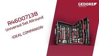 GEDORE red R46007138 UNIVERSAL SET ALLROUND IN ALUMINIUM CASE [upl. by Orton577]