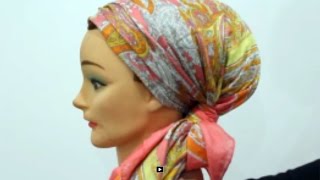 tuto foulard 4  Nouer un foulard sur cheveuxturban tutorial 4 [upl. by Nath]