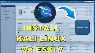 Install Kali Linux on VMware Esxi 7 [upl. by Esilahs]