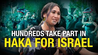 Māori warriors SCARE Hamas supporters into retreat down under [upl. by Lleinnad297]