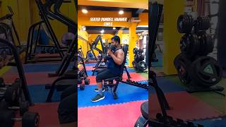 seated Dumbell hammer curls hammercurls bicepsworkout shortsfeed shorts [upl. by Erdeid]