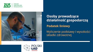 Podatek liniowy a składka zdrowotna  przykład  Polski Ład [upl. by Barret]