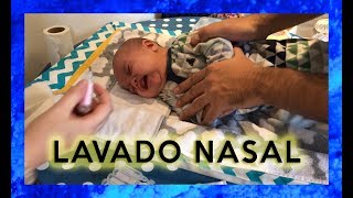 LAVADO NASAL bebe en 2 minutos 😱 CÓMO HACERLO [upl. by Picco]