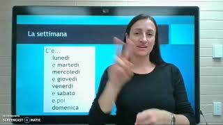 Italian Days of the week song with gestures [upl. by Peoples]