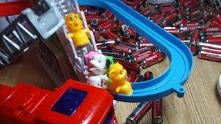 cute fire truck toy battery disassembly and assembly216 satisfying passion toy [upl. by Rella870]