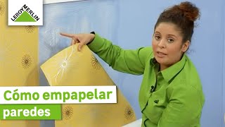 Aprende a empapelar paredes ¡Guía paso a aaso  LEROY MERLIN [upl. by Warila]