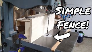 Quick and Easy Bandsaw Fence [upl. by Yvad]