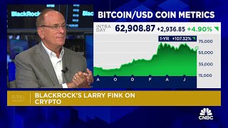 BlackRock CEO Larry Fink I believe bitcoin is a legit financial instrument [upl. by Artek]