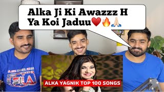 Top 100 Songs Of Alka Yagnik  Random 100 Hit Songs Of Alka Yagnik PAKISTANI REACTION [upl. by Eugatnom]