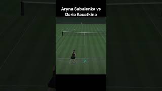 Aryna Sabalenka vs Daria Kasatkina  Berlin Open  Shorts Tennis Gaming Tiebreak [upl. by Midge114]