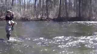 FLY FISHING ON THE PEQUEST RIVER [upl. by Jedd455]