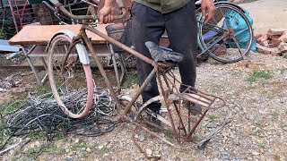 Old 1973 Unified Nam Bicycle Restoration Project  Skills To Restore And Repair Antique Bicycles [upl. by Eelasor]