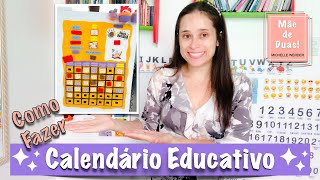 Como Fazer um Calendário Educativo para Crianças Pequenas [upl. by Waddell]