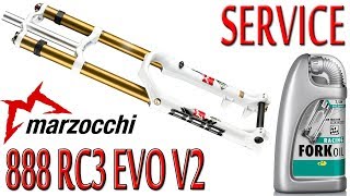 Marzocchi 888 RC3 EVO V2 mountain bike fork full service  MARZOCCHI [upl. by Notlad]