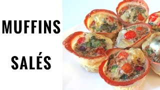 Muffins Salés au Filet de Dinde l RECETTE l Rééquilibrage Alimentaire l Régime Ep191 [upl. by Oicram]