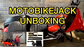 MotoBikeJack Review  lifting my 700lb Harley Davidson [upl. by Monafo]