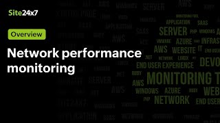 Network Monitoring  Detect diagnose and resolve Network performance issues with Site24x7 [upl. by Andie762]