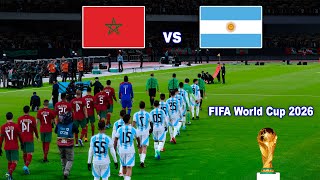 ARGENTINA vs MOROCCO  FIFA WORLD CUP 2026 FINAL  Full Match All Goals  PES Gameplay [upl. by Ewnihc]