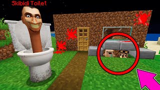 TROLLÉ y ¡ME ESCONDI DE SKIBIDI TOILET 😂 Bebe Noob EL ESCONDITE en MINECRAFT [upl. by Felita]