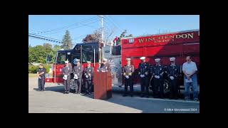 Winchendon Fire Department 2024 911 Remembrance Ceremoy [upl. by Bob]