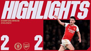 HIGHLIGHTS  Chelsea vs Arsenal 22  Premier League  Rice amp Trossard secure a dramatic point [upl. by Gabel]